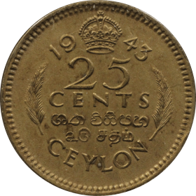 25 centow 1943 indie a